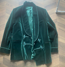 mens green velvet jacket for sale  NEWTOWNABBEY