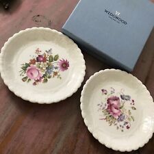 2 Boxed Wedgwood 5” Plates Coalport Shrewsbury Ludlow Bone China Wine Coasters, used for sale  Shipping to South Africa