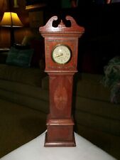 17-1/2 INCH TALL MINIATURE GRANDFATHER'S CLOCK-HAND PARQUET-GERMANY-MERCEDES-OLD for sale  Shipping to South Africa