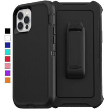 For iPhone 11 12 13 14 Pro Max Case Shockproof Series Fits Defender Belt Clip til salgs  Frakt til Norway