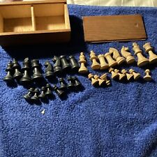 Vintage wooden chess for sale  Shipping to Ireland