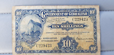 Gibraltar ten shillings for sale  ST. NEOTS