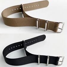  Nylon One Piece Watch Strap Band Mens Military Army Divers MOD Spring 18-24mm for sale  Shipping to South Africa