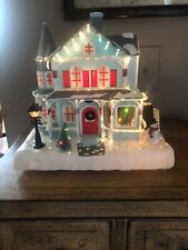 Vtg Avon 2001 Holiday Splendor Light Fiber Optic Color-Changing Christmas House for sale  Bloomingburg