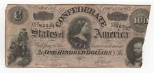 1864 100 confederate for sale  Palm Coast