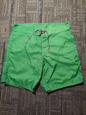 Used, Birdwell Beach Britches Size 35 Green Surf Swim Shorts Trunks Pocket USA for sale  Shipping to South Africa