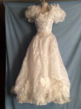   Vestido de novia corto de encaje con falda larga desmontable talla 10, 2 piezas , usado segunda mano  Embacar hacia Argentina