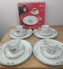 Used, Vtg 12 pc INTERNATIONAL COUNTRY CHRISTMAS Dinner Plate Cup Set Service For 4  for sale  Shipping to South Africa