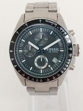Fossil Men's Decker Chronograph, Silver Stainless Steel Watch, CH2600IE Untested for sale  Shipping to South Africa
