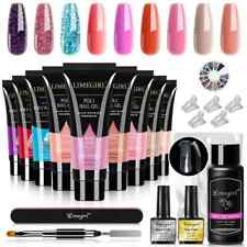 15ml Nail Gel Set 9pcs Poly Nail Gel Kit Full Manicure Set UV Gel Quick Nail Kit for sale  Shipping to South Africa