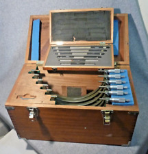 Mitutoyo 103-909 Micrometer Set... 6-12 Inch... Excellent Used in Wood Case, used for sale  Shipping to South Africa