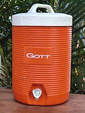 GOTT 2 Gallon Water Cooler with Lid  Orange Vintage Made In USA for sale  Shipping to South Africa