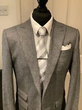 Donegal grey tweed for sale  LUTON