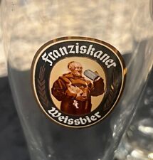 Franziskaner Weissbier Set Of 3 German Large Pilsner Glass 23oz  Monk for sale  Shipping to South Africa