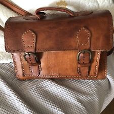 Vintage leather satchel for sale  ST. HELENS