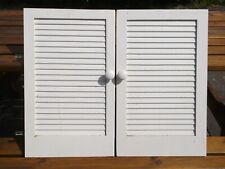 Pair louvre cupboard for sale  PULBOROUGH