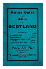 "GEOGRAPHIA" LTD Route Guide and Atlas of Scotland [1929] First Edition Paperbac na sprzedaż  Wysyłka do Poland