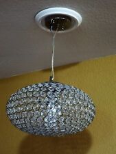 crystal oval pendant light for sale  North Las Vegas