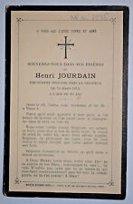 Henri Jourdain FAIRE PART DECES 1915 d'occasion  Pluvigner