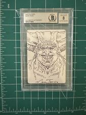 MTG JUZAM DJINN ARTIST SKETCH / PROOF SIGNED BY MARK TEDIN BAS 8 CARD BACK MAGIC for sale  Shipping to South Africa