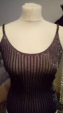 silver sequin waistcoat for sale  WALTHAM ABBEY