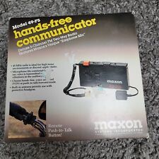 Antigo comunicador mãos livres Maxon 49F5 5 canais FM 2 vias rádio fone de ouvido microfone fita gravação comprar usado  Enviando para Brazil