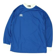 Camisa de futebol Umbro masculina azul manga longa | Roupa esportiva vintage dos anos 90 vintage vintage comprar usado  Enviando para Brazil