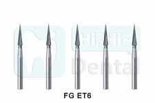 Brocas dentais de carboneto de tungstênio corte e acabamento cônico de extremidade seguro FG ET6 10 peças, usado comprar usado  Enviando para Brazil