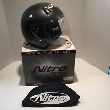 Used, Nitro Touring Dark Gray Full Shield Motorcycle Helmet Model NT-100 Size M  for sale  Shipping to South Africa