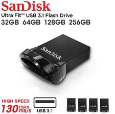 Caneta pen drive flash SanDisk Ultra Fit USB 32GB 64GB 128GB 256GB 3.0 comprar usado  Enviando para Brazil