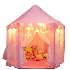 ORIAN Princess Castle Playhouse Tent for Girls with LED Star Lights Pink 55"x53" for sale  Shipping to South Africa