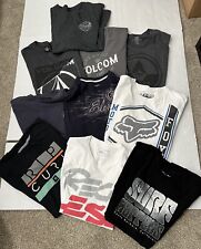 Lote de 10 Camisetas Skate Surf Y2K Novos Tamanhos Escolares Médio-XL Elemento, Volcom, Fox, usado comprar usado  Enviando para Brazil