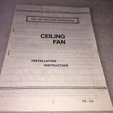 INSTRUCCIONES DE INSTALACIÓN DEL VENTILADOR DE TECHO  segunda mano  Embacar hacia Argentina