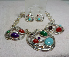 Silvertone link necklace for sale  Lubbock