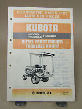 Kubota f2000 parts d'occasion  Expédié en Belgium