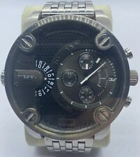 Diesel Little Daddy relógio cronógrafo mostrador - DZ7258 pulseira de prata parafuso de pino faltando comprar usado  Enviando para Brazil