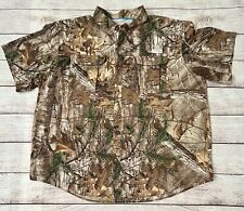 Usado, Camisa de pesca masculina 3XL ~ Magalhães camuflagem árvore real ~ botão para cima, ventilada ~ ajuste de pescador comprar usado  Enviando para Brazil