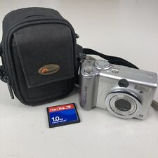 Canon PowerShot A80 4.0MP Digital Camera Silver Flip Screen Memory Card and Case for sale  Shipping to South Africa