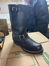 Bota Wesco Stock Boss Cuero Negro Motocicleta Costa Oeste Co Para Hombre Talla 10E segunda mano  Embacar hacia Argentina