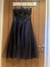 Black satin dress for sale  WISBECH