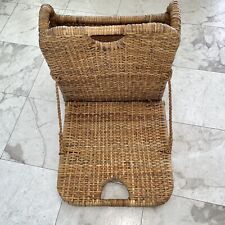 De colección Mimbre Cuerda de Ratán Plegable Playa Canoa Barco Silla de Picnic Asiento Portátil segunda mano  Embacar hacia Argentina