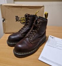 Used, DR MARTENS - MAPLE ZIP STEEL TOE BROWN LEATHER BOOTS - UK Size 3. With Box, Etc for sale  Shipping to South Africa