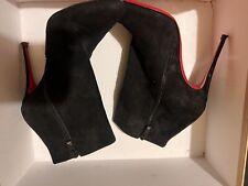 Christian Louboutin Eloise Booty Black Veau Velours Size 36/UK 3 - 100mm heel for sale  Shipping to South Africa