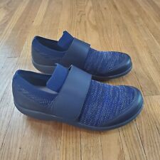 Alegria Dasher Knit Slip Om Shoes Womens Sz 9.5 / 10 EU 40 Blue Black Comfort, used for sale  Shipping to South Africa