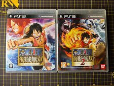 Lote de 2 One Piece Pirate Warriors Conjunto PlayStation 3 PS3 Japonês Completo LIMPO comprar usado  Enviando para Brazil