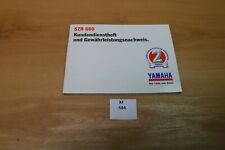 Yamaha szr660 kundendienstheft gebraucht kaufen  Apensen
