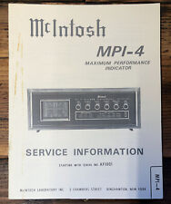 Mcintosh mpi mpi4 for sale  Portland
