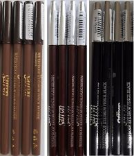 SAFFRON WATERPROOF EYEBROW PENCIL BLONDE DARK BROWN BLACK EYE BROW 1, 4, 6 OR 12, used for sale  Shipping to South Africa