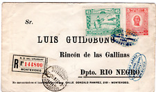URUGUAY - BATALLA DE RINCÓN - 50c CUBIERTA REGISTRADA - MONTEVIDEO a RINCÓN - 1925 segunda mano  Embacar hacia Mexico