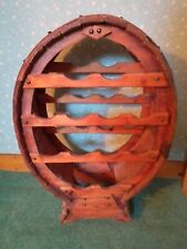 Vintage Wine Rack Rustic Wooden Barrel 12 Bottles for sale  Shipping to South Africa